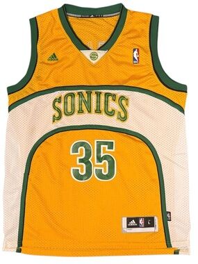 Kevin DURANT Seattle SUPERSONICS Vintage Y2K Adidas Basketball Jersey - NBA L